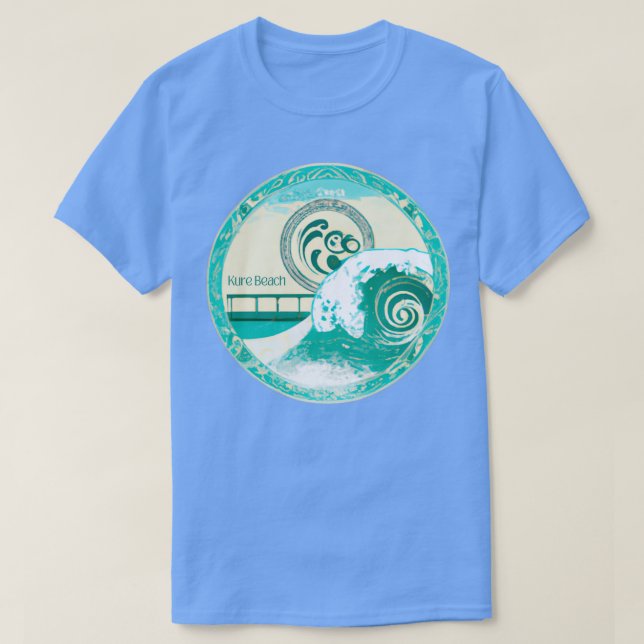 Camiseta Kure Beach NC 1 (Frente do Design)