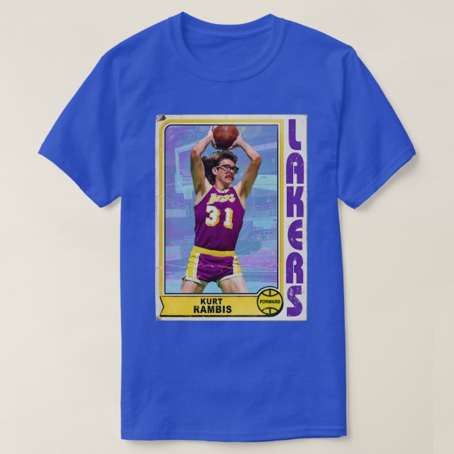 Camiseta Kurt Rambis Retro Trading d (Frente do Design)