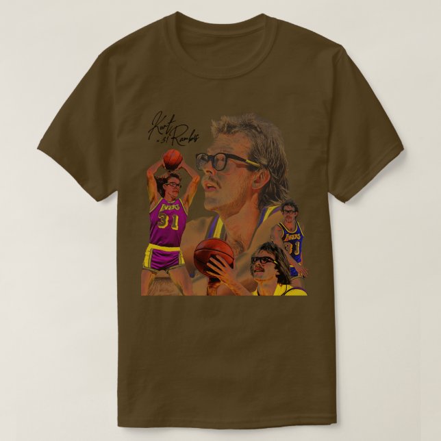 Camiseta Kurt Rambis Vintage Estilo Basquete AllStar (Frente do Design)