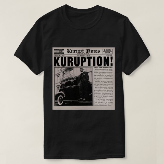 Camiseta Kurupt Times Classic T-Shirt (Frente do Design)
