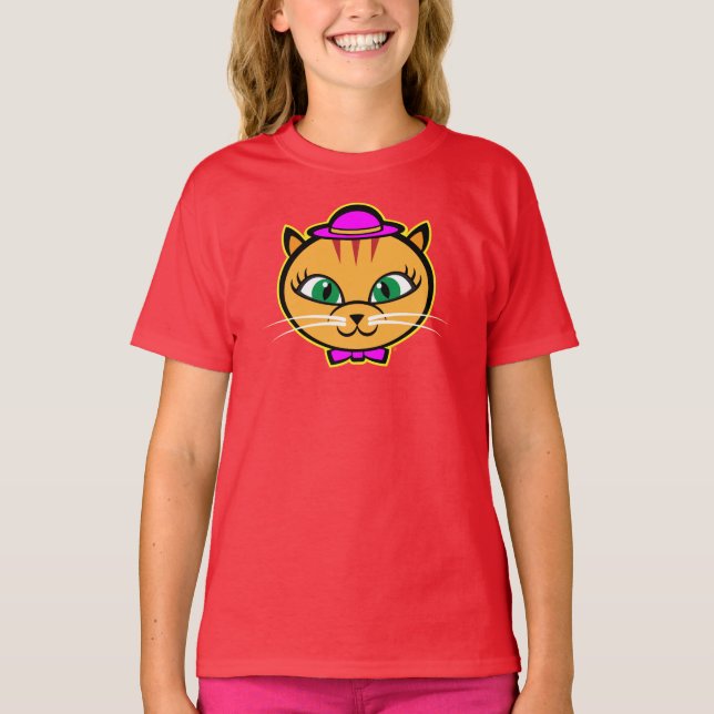 Camiseta Kutey Kat, garotas T-Shirt (Frente)