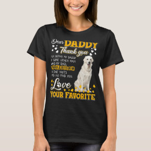 Camiseta Kuvasz Caro Pai Obrigado Por Ser Meu Pai