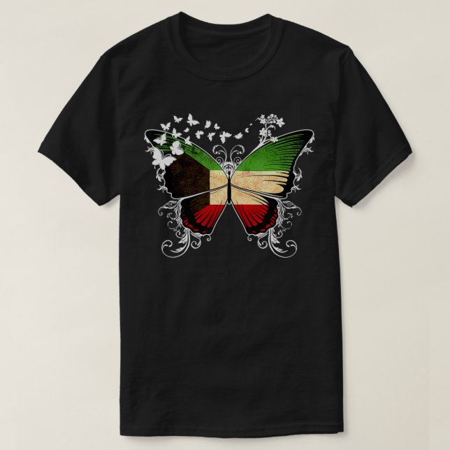 Camiseta Kuwait Flag Kuwaitiano (Frente do Design)