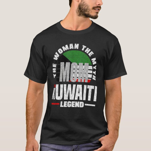 Camiseta Kuwaiti Kuwait Kuwaiti Flag Mothers Day (Frente)