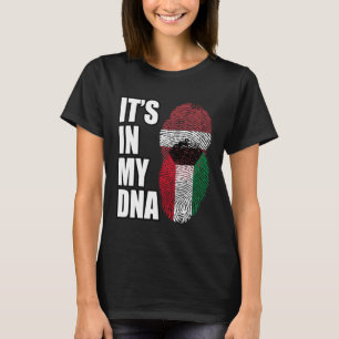 Camiseta Kuwaitiano E Mix DNA Heritage Flag Letão