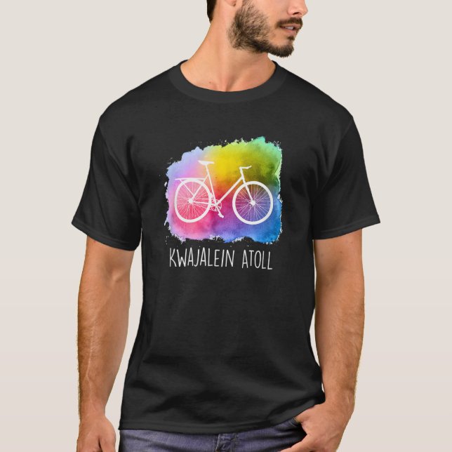 Camiseta Kwajalein Atoll Bicicleta Férias Marshall I (Frente)