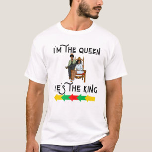 Camiseta Kwanzaa Black King Rainha Marido Namorado Gi