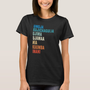Camiseta Kwanzaa Sete Princípios 1