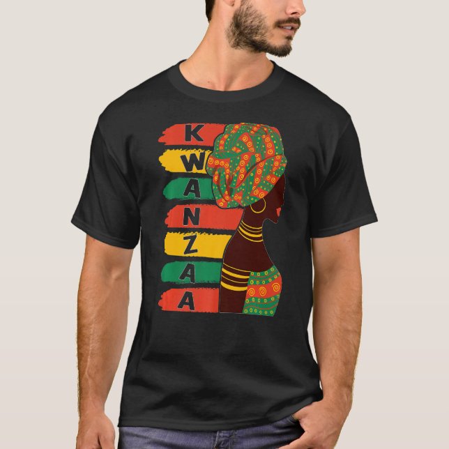 Camiseta Kwanzaa Seven Principles African American Women Wi (Frente)