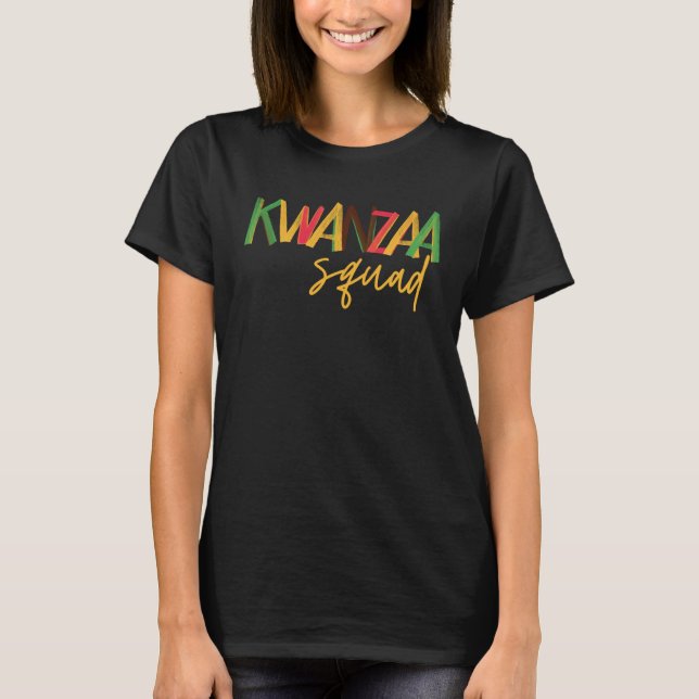 Camiseta Kwanzaa Squad  Celebration Kwanzaa Family Matching (Frente)