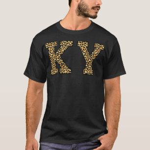 Camiseta KY Leopard Pattern Womens Kentucky