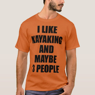 Camiseta KYAKING Lover Engraçado Ideia de Presente Eu Gosto