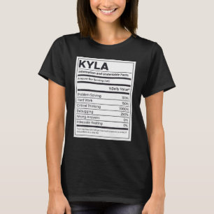 Camiseta Kyla Nutrition Information Problem Solving Duro W