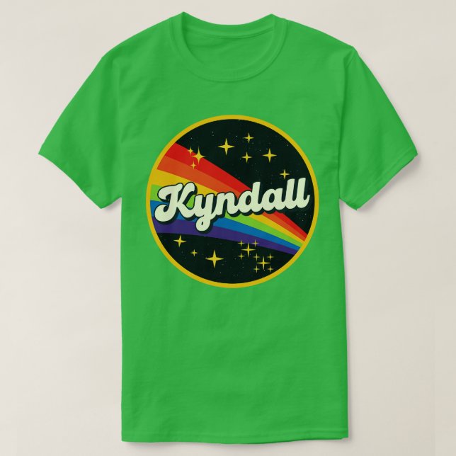 Camiseta Kyndall Rainbow No Space Vintage Style (Frente do Design)