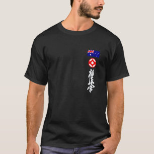 Camiseta Kyokushin Austra Karate bandeira australiana Kyoku