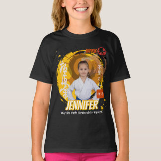Camiseta Kyokushin Girl Yellow Belt Personalized Team
