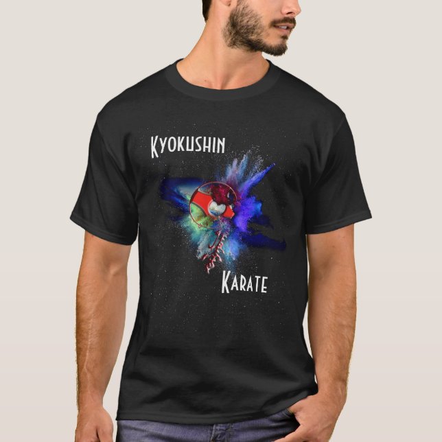 Camiseta Kyokushin Karate Astral Burst - Budo T-Shirt (Frente)