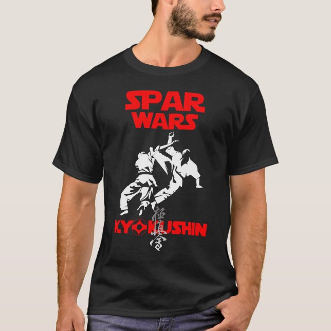 Camiseta Kyokushin Karate Kumite Spar Wars Budo T-Shirt (Frente)