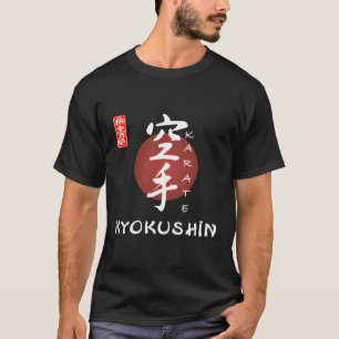 Camiseta Kyokushin Karate Mial de Caligrafia Japonesa