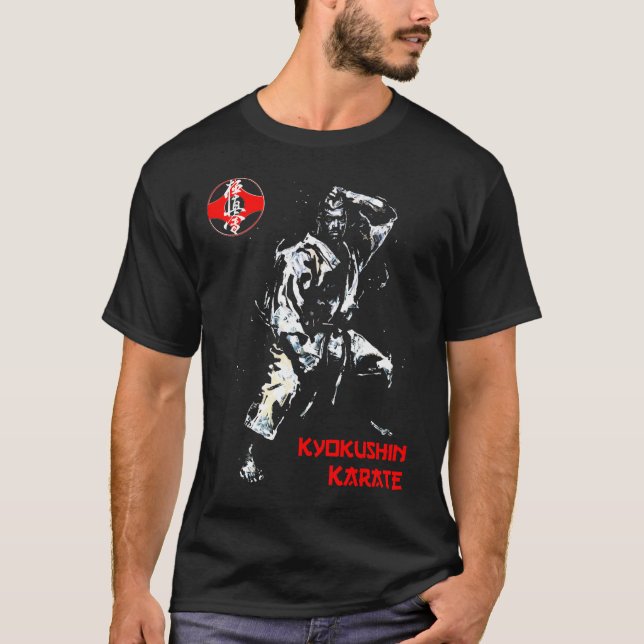 Camiseta Kyokushin Karateka por Zanshin-Art Karate T-Shirt (Frente)