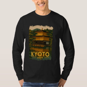Camiseta Kyoto Japão Pavilhão Dourado Templo Kinkaku-ji Jap