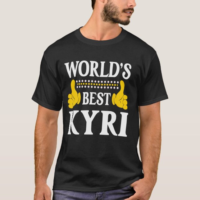 Camiseta Kyri Personal Name Funny First Name World's Best K (Frente)