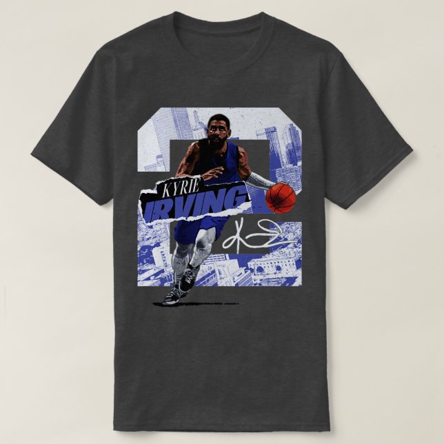 Camiseta Kyrie Irving Dallas Rough TShirt 1 (Frente do Design)