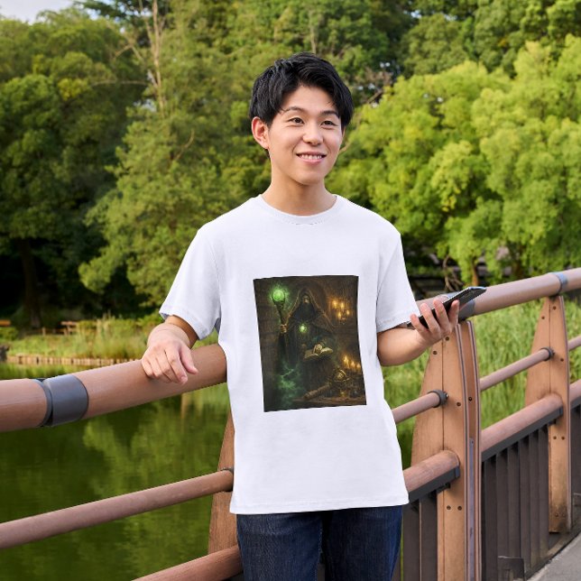 Camiseta Kyrzon Portrait – Dark Fantasy Character Art (Criador carregado)