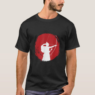 Camiseta Kyudo Japonês Archer Samurai Warrior Hunter Bowma