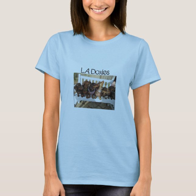 Camiseta L.A.Doxies Logo1 - Mulheres da paisagem (Frente)