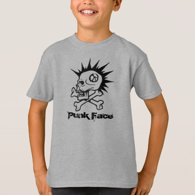 Camiseta l, cara do punk (Frente)
