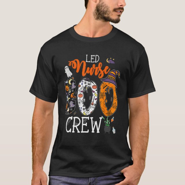 Camiseta L&D Nurse Boo Crew Halloween Labor & Delivery Nurs (Frente)