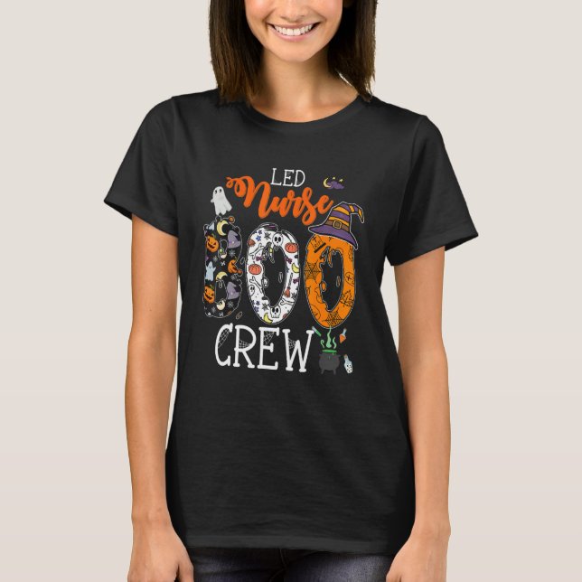 Camiseta L&D Nurse Boo Crew Halloween Labor & Delivery Nurs (Frente)