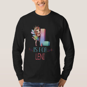 Camiseta L É Destinado A Leni Fairy Alphabet Name