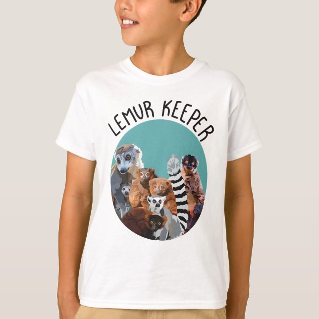 Camiseta L é para Lemur Keeper (Frente)