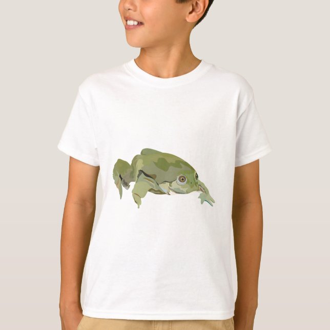 Camiseta L é para o lago Titicaca Sapo (Frente)
