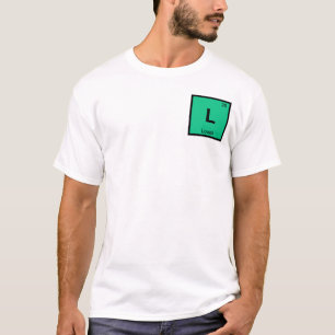 Camiseta L - Lowell Massachusetts Química Tabela Periódica