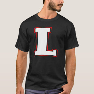 Camiseta L Monograma L - Letra L Maiúscula Alfabeto