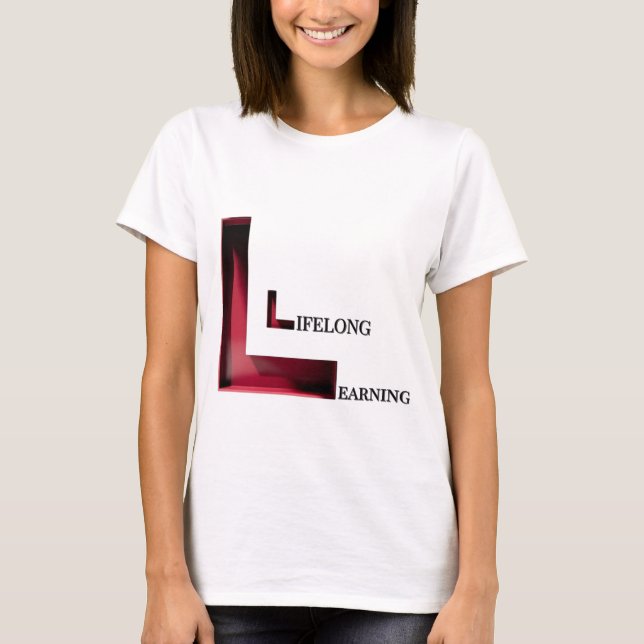 Camiseta L para Aprendizagem ao Longo da Vida - Sabedoria s (Frente)