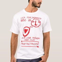 Camiseta l protectrice prenom citation lettre personne