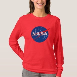 Camiseta L/S da NASA Icônica (Comet Red)