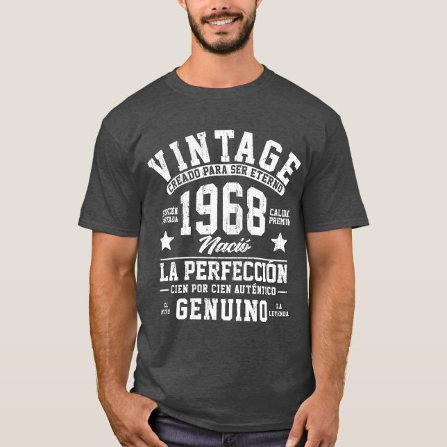 Camiseta La 1968 do vintage Perfección (Frente)