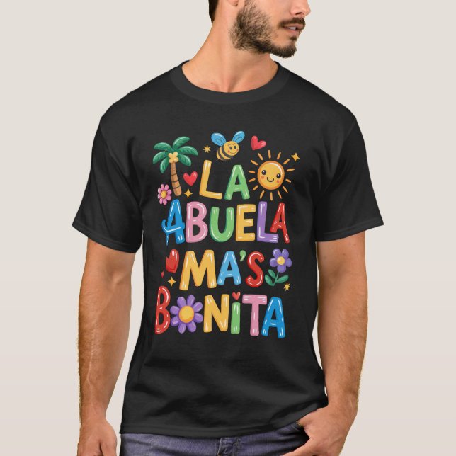 Camiseta La Abuela Más Bonita Mãe Cute Abuela Avó Mothe (Frente)