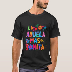 Camiseta La Abuela Más Bonita Mãe Dia de as mães De Avó