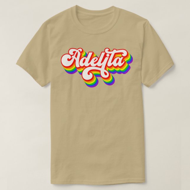 Camiseta La Adelita Mexicana Soldier Rainbow Adelita Gift (Frente do Design)