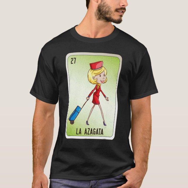 Camiseta La Azagata Mexican Slang Lottery Bingo Cards (Frente)