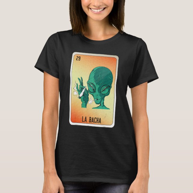 Camiseta La Bacha Mexican Slang Lottery Bingo Cards (Frente)