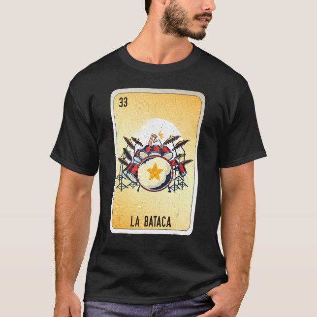 Camiseta La Bataca Mexican Slang Lottery Bingo Cards (Frente)