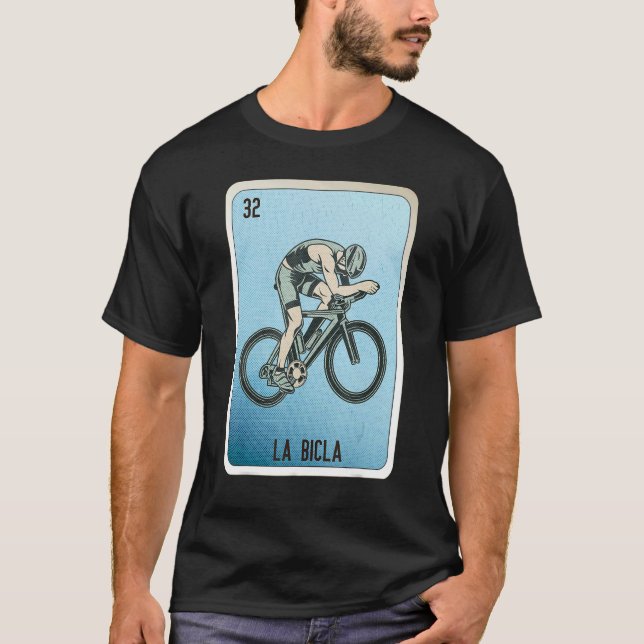 Camiseta La Bicla Mexican Slang Lottery Bingo Cards (Frente)