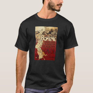 Camiseta La Bohème - vintage 1896 poster